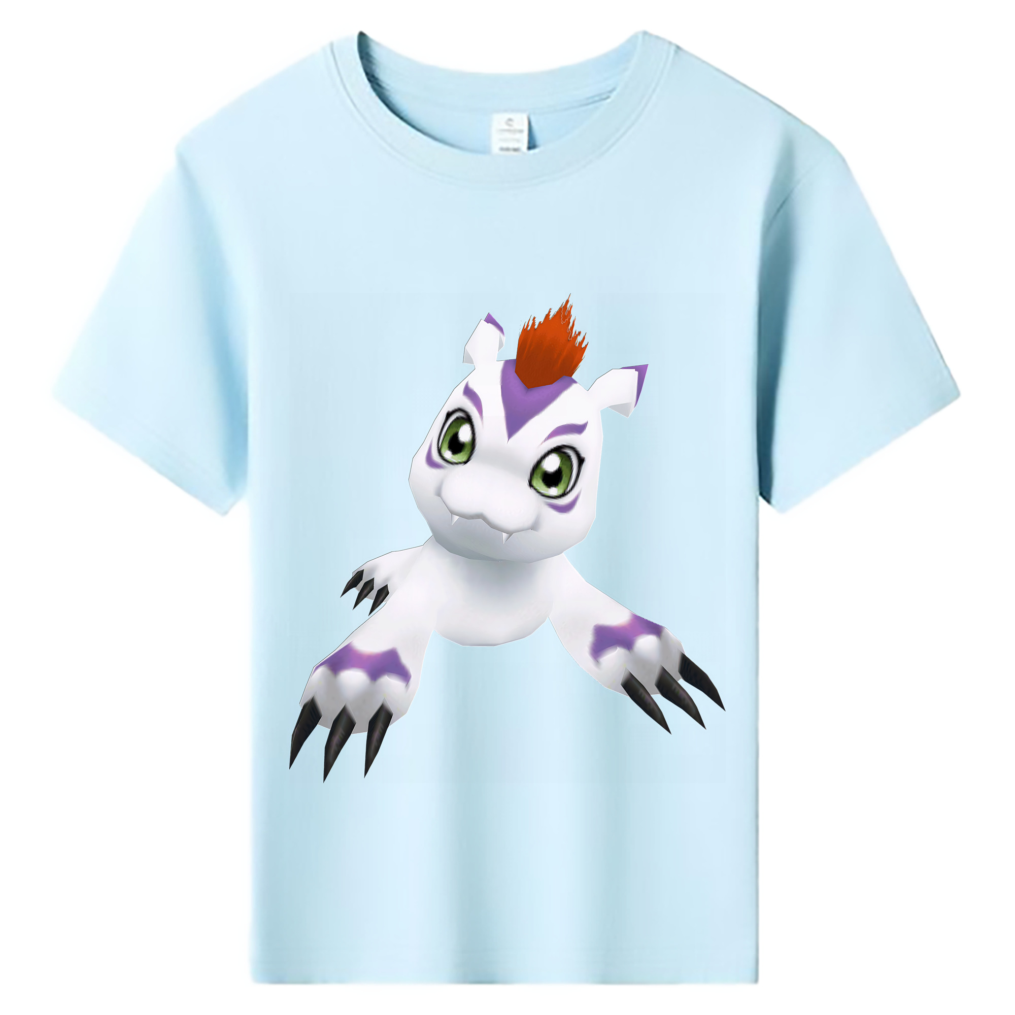 （画像用） Digimon デジタルモンスター/デジモン 綿100％キッズTシャツ（フロントプリント）